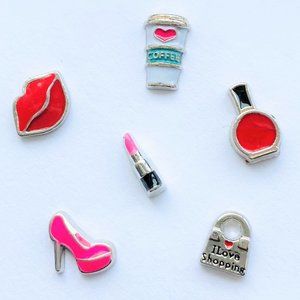 6 Glam Floating Charms